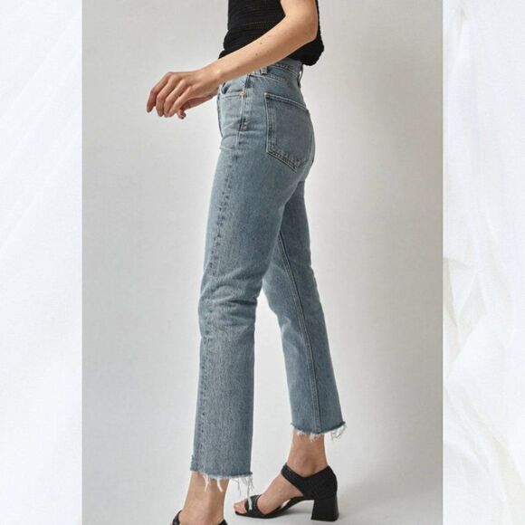AGOLDE Riley High Rise Straight Crop Jeans - Picture 4 of 15